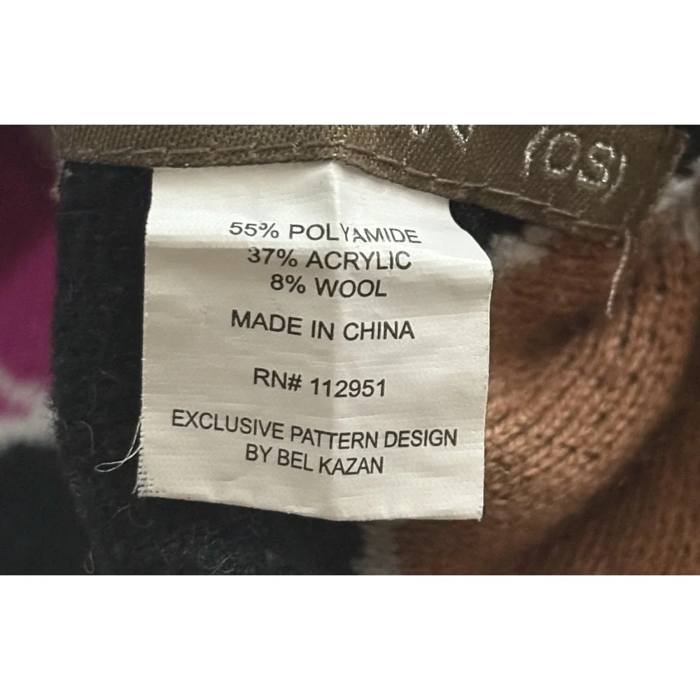 Anthropologie Women Georgia Loop Wool Blend Scarf Sz OS Black 41-12